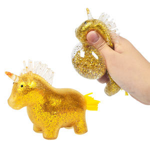 Jouets sensoriels en forme de licorne, remplis de billes d'eau, pour soulager le stress des enfants, unisexe, balle de décompression - Product Image 1