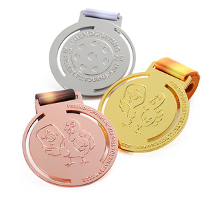 Nouvelles médailles de pickleball en métal, alliage de zinc, plaqué or, argent, cuivre, gaufrage, médailles de tournoi de pickleball à personnaliser - Product Image 2