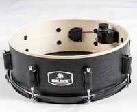 Pad de conversion électronique pour caisse claire interne 14 pouces, double zone, avec bord de tête en mousse cylindrique ABS et silicone, pour conversion acoustique-électronique