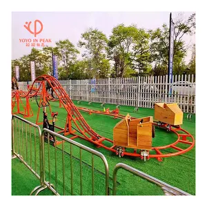 Newest Profitable S Most Popular Amusement Park Rides Unpowered Mini Roller Coaster For Sale