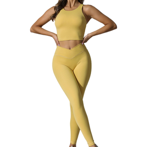 Ensemble de yoga 2 pièces respirant en <span class=keywords><strong>satin</strong></span> tie-dye avec détails perforés, tenue de fitness ultra-légère pour la course, extensible dans les quatre sens - Product Image 5