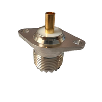 Connecteur rhombus UHF-KF d'alimentation d'usine 2 trous connecteur RF à bride UHF femelle