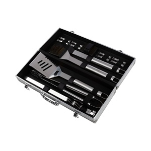 Professional 21PCS Stainless Steel <b>BBQ</b> Tool Set Aluminum Case Heavy Duty Non-Stick Grill Accessories Kit Dishwasher Safe for - Product Image 1