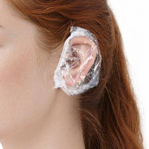 Kit d'outils jetables et durables pour la coloration et la permanente des cheveux, 4 pièces en emballage individuel : Cape de coloration, Gants, Protège-oreilles, Bonnet de douche - Product Image 6