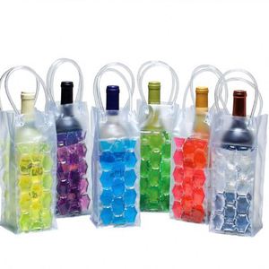 Articles promotionnels en vogue : Sac isotherme personnalisé en gel pour bouteille de vin, manchon rafraîchissant - Product Image 6