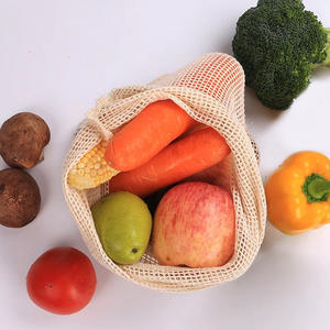 Nouvelle mode Logo personnalisé coton organisateur de courses réutilisable pliable maille sac à linge fermeture à glissière PP matériel sac fourre-tout - Product Image 4