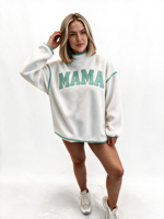 Sweat-shirts à col montant pour femmes en polaire sherpa, avec impression de lettres en relief, coupe décontractée, style urbain, respirant, toutes saisons