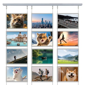 Custom <b>Crystal</b> Led Ultra-Thin Acrylic Panel Waterproof Durable Light Box Suspension Type Luminous Billboard Menu Board - Product Image 1