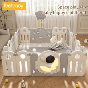Feelbaby, новый складной детский манеж для хранения, высокое качество, детский забор в помещении, пластиковый игровой манеж для детей