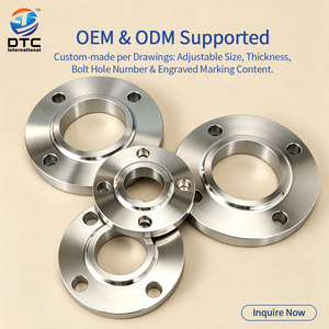 หน้าแปลนเชื่อมเหล็กกล้าไร้สนิมที่ได้รับการรับรองมาตรฐาน CE ISO ตามมาตรฐาน EN 1092-1 สำหรับท่อส่งความร้อนในเมืองและโรงไฟฟ้าพลังงานความร้อน - Product Image 2