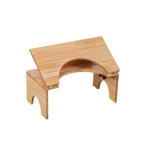<b>Bamboo</b> Wood Toilet <b>Stool</b> 21.5x39.5x16.5cm Folding Child Booster Elderly Squatting Seat Bathroom Footstool - Product Image 4