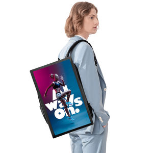 Large Capacity 27 Inch LCD Advertising Backpack Digital Billboard Human Walking Backpack Billboard Advertising Mobile Billboard - Product Image 6