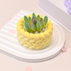 Khuôn silicon làm nến thơm hình xoắn ốc bằng xi măng thạch cao, thích hợp làm chậu hoa tròn, hộp đựng đồ trang trí nhà cửa - Product Image 6