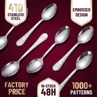 Ensemble de couverts de cuisine en acier inoxydable 18/0 durable de qualité supérieure, couteau, fourchette, cuillère, argenterie polie miroir pour hôtel et maison