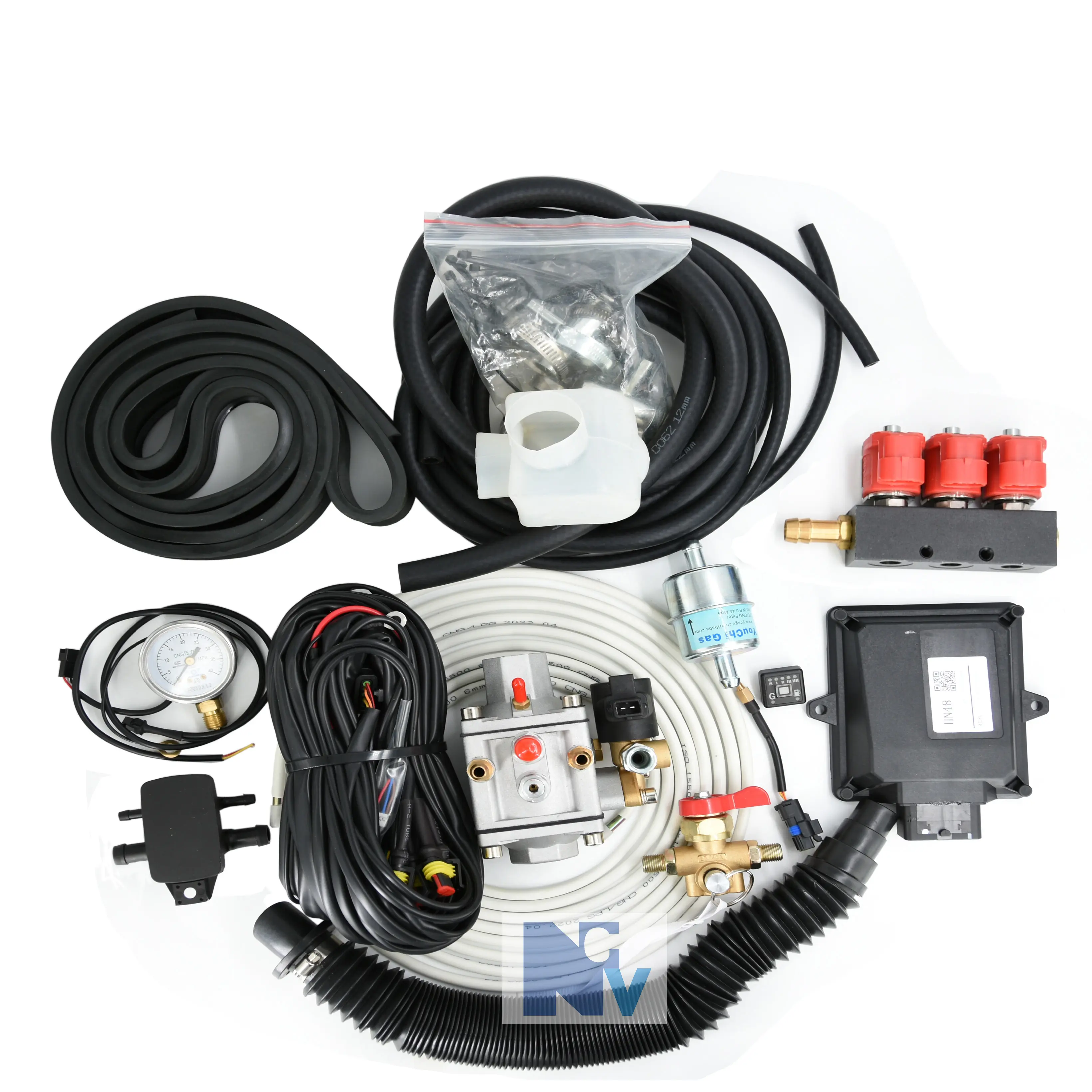 NN48 alta qualidade Autogas kit de conversão com resposta rápida para 3/4/6/8 cilindros carros compatível e Original injetor de gás