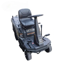 Tondeuse autoportée 24 pouces, tracteur à gazon à essence 7,5 CV, bac de ramassage 150L, démarrage électrique, tondeuse compacte pour l'entretien professionnel