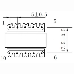 Biến áp tần số cao với lõi Ferrite 220V đến 12V/24V <span class=keywords><strong>ee30</strong></span>/ee28 vật liệu đồng ROHS chứng nhận - Product Image 4