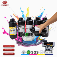 Encre UV DTF de haute qualité 1000ML pour étiquettes brillantes et autocollants en cristal, compatible avec les têtes d'impression EPSON XP600 I3200 L180 DX5 DX7 TX800 RICOH G5 G6