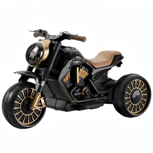 <span class=keywords><strong>Moto</strong></span> électrique à 3 roues pour enfants, jouet à conduire 6V7AH à double moteur, cruiser vintage avec musique Bluetooth pour les tout-petits - Product Image 1