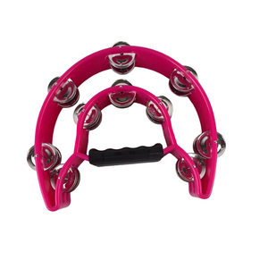 Venta caliente Instrumentos de percusión de metal educativos <span class=keywords><strong>Tambor</strong></span> de pandereta para juguete infantil Pandereta de color rojo - Product Image 6
