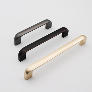 Negro clásico armario muebles de cocina Vintage, oro rosa de la manija del cajón del gabinete - Product Image 1