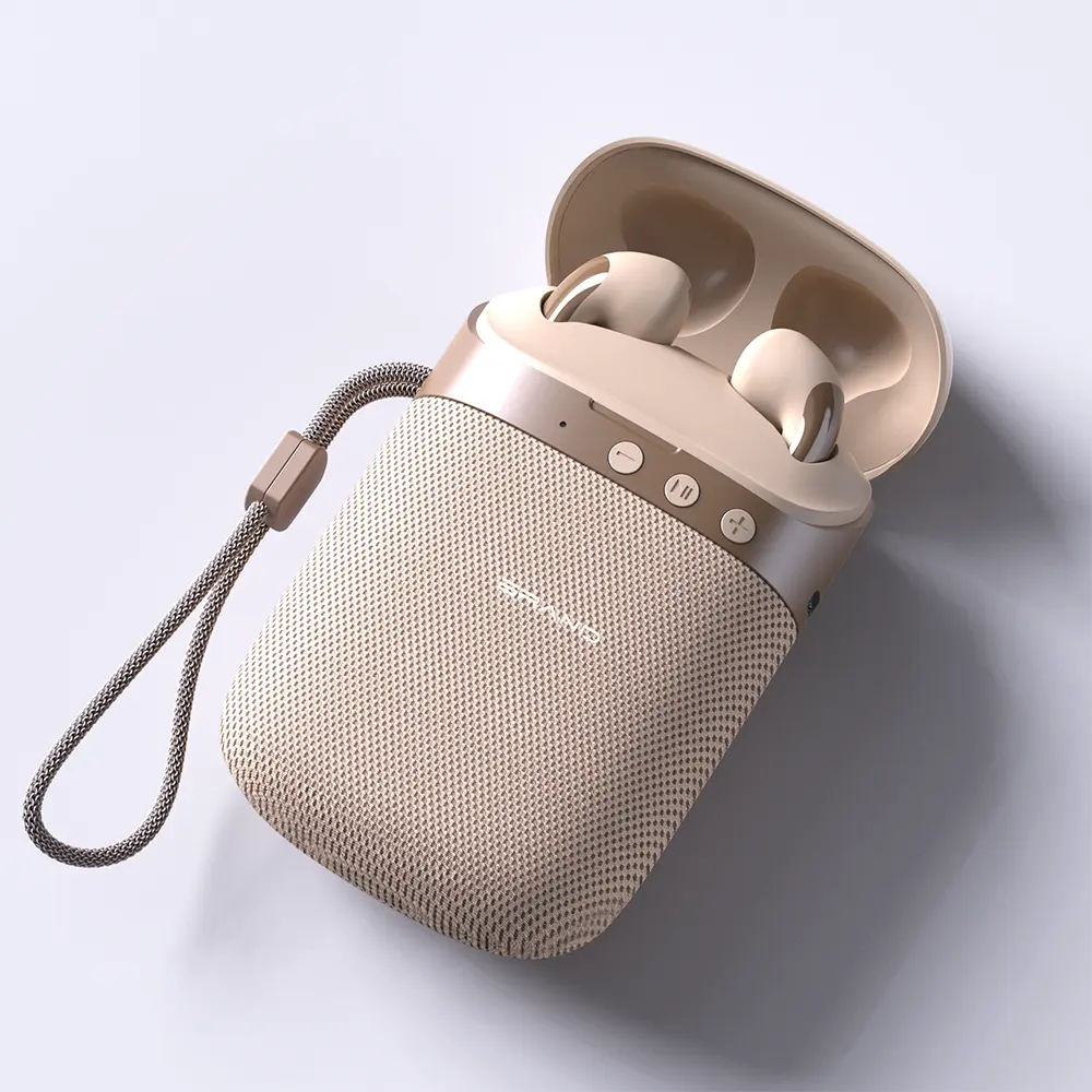 OEM Logo Customization HIFI Stereo Sound Inbuilt in-ear Headphones With Mic Little Speaker