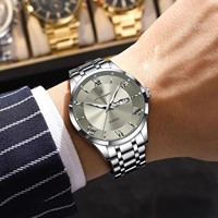 Montre de luxe pour homme POEDAGAR, montre classique à la mode pour homme, bracelet original étanche, montre-bracelet avec calendrier lumineux, cadeau 978