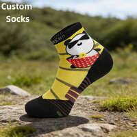 Chaussettes de sport artistiques personnalisées imprimées en 3D, anti-bactériennes, antidérapantes et écologiques, pour la course d'automne – Offre Spéciale Fournisseurs Chinois