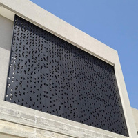 Panneau en aluminium perforé, système de bardage extérieur moderne en métal pour villa, centre commercial, hôtel, hôpital, respectueux de l'environnement