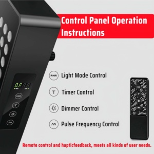 Panneau de luminothérapie LED rouge Azure personnalisable en alliage d'aluminium, chauffant, pour le traitement complet du corps, de la tête, des mains et du visage - Product Image 2