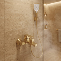 Ensemble de robinetterie de salle de bain en laiton de haute qualité, double fonction, pour douche et baignoire