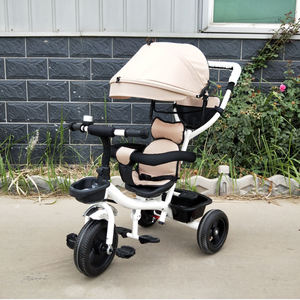 Triciclo de Carga en Oferta, Triciclo para Niños/Bebés con Barra de Empuje para Mamá/Niño, Triciclo de 3 Ruedas al por Mayor - Product Image 5