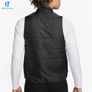 Chaleco de hombre con logotipo personalizado de alta calidad, chaleco acolchado ligero con doble cremallera, abrigo cálido de invierno, chalecos acolchados - Product Image 5