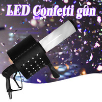 Mesin Pembuat Konfeti Genggam Igreslite CO2 Gun LED Confetti Blaster Gun untuk Panggung Pernikahan DJ Klub