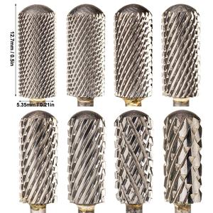 3/32 "Cross Cut 5.35*12.7Mm Kleine Vat Gladde Top F <span class=keywords><strong>M</strong></span> C 2xc 3xc 4xc 5xc Professionele Veiligheid Efile Nail Boor Carbide - Product Image 1