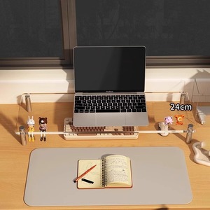 Acrylic Monitor Stand Desktop Computer Riser Office Shelf Multifunctional Laptop Storage Rack Single Layer - Product Image 4