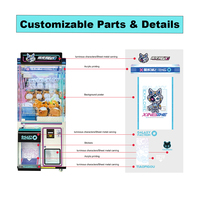 Promotion : Machine à griffes à monnayeur, machine de jeu d'arcade distributrice pour l'industrie du divertissement, pour animaux en peluche