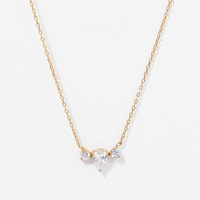 Parure de bijoux en moissanite taille poire S925 VVS1, collier et boucles d'oreilles pendantes, bijoux délicats pour usage quotidien, cadeau avec certificat