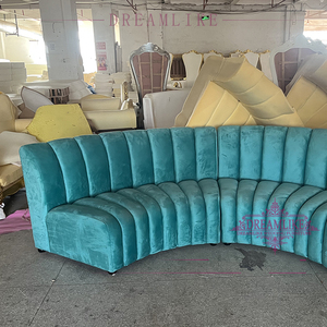 Ghế Sofa Hiện Đại Đơn Giản Bộ Ghế Sofa Hội Trường Đám Cưới Bằng Nhung Xanh Dương Đồ Nội Thất Phòng Khách - Product Image 3