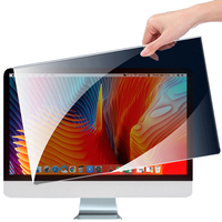 Filter layar Privasi 23.8 inci, layar pelindung akrilik Anti silau cahaya biru untuk komputer Monitor Laptop