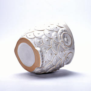 Aero Animal <span class=keywords><strong>Pot</strong></span> <span class=keywords><strong>de</strong></span> fleur en céramique émaillée Succulent Owl Planter for Home Garden Decor <span class=keywords><strong>Promo</strong></span> for Nursery Floor Usage Supplies - Product Image 4