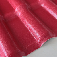Tuiles de luxe colorées de plafond de toit Tuiles de toit enduites de caoutchouc de résine synthétique ondulée en plastique