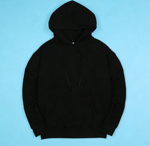 Sweat-shirt décontracté à capuche en molleton 3 couches, coton épais, style streetwear coréen, poche kangourou, tricot durable, chaud pour l'hiver - Product Image 1