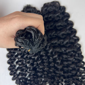 Extensiones de Cabello Humano Rizado en Espiral Pequeñas para Trenzas, Nudo Invisible Pre-Separado, Extensiones de Cabello Humano con Nudo Invisible - Product Image 1