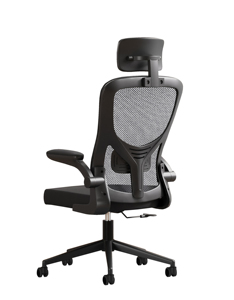 <span class=keywords><strong>Silla</strong></span> de oficina moderna de malla plegable giratoria cómoda y económica con <span class=keywords><strong>ruedas</strong></span> para el hogar, visitas y sala de espera, venta al por mayor en línea - Product Image 5