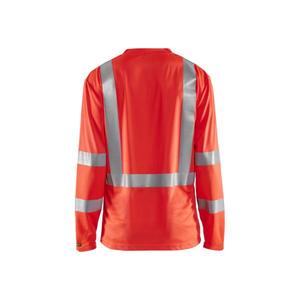Blaklader-3383101155004XL เสื้อยืดแขนยาว UV Hi-Vis สีแดง-EAN 7330509470138 HI-VIS Workwear - Product Image 2