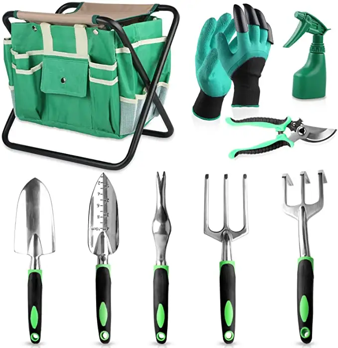 Ebay amazon Offre Spéciale 7pcs outils de jardinage avec durable de stockage cour outil