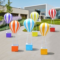 Ballon à Air chaud 40 cm, décor pour fête prénatale mariage, Sculpture en résine fibre de verre