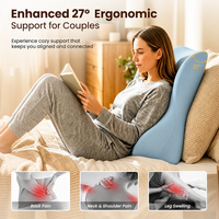 Ergonomisches, waschbares Memory-Schaum-Keilkissen für Paare, Kamasutra-Paar-Kissen für Rücken- und Nackenstütze.