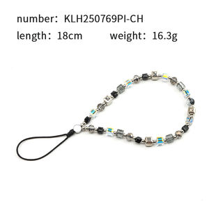 Di alta qualità YLDS DIY cordino da polso 18cm cinturino per telefono corto nuovo Design Anti-caduta <span class=keywords><strong>perline</strong></span> per telefono cellulare accessori per catena - Product Image 5